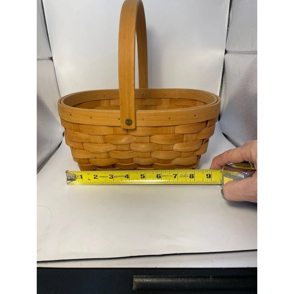 Vintage‎ Longaberger Basket Single Handle  9x5x5 rectangle 1992